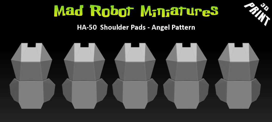 Shoulder Pads - Angel Pattern