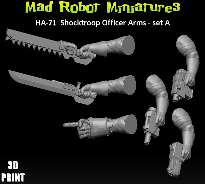 Shocktroop Officer Arms - set A *